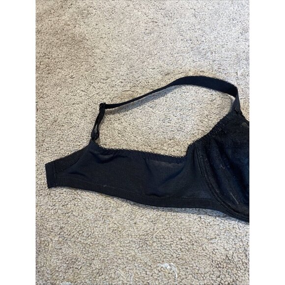 Goddess Lace Bra Size 34C Black Underwire Unlined See Through Sexy NWOT - Picture 7 of 12